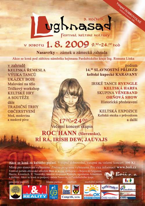 Plakát Lughnasad Nasavrky 2009