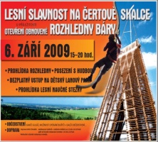 Plakát - otevření rozhledny Bára na čertově skále