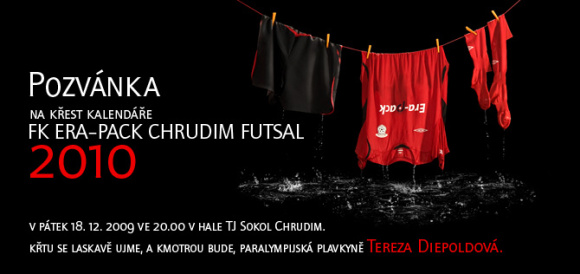 Křest futsalové kalendáře 2010 a zápas ERA-PACK Chrudim ver. Helas Brno