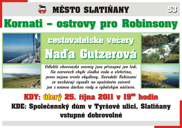 Cestovatelské večer-Kornati