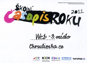 Školní časopis roku 2011: Bronz pro portál Chrudimka.cz