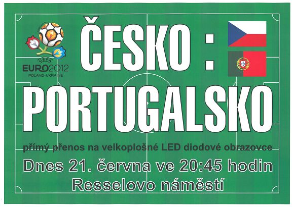 Česko - Portugalsko čtvrtfinálové utkání