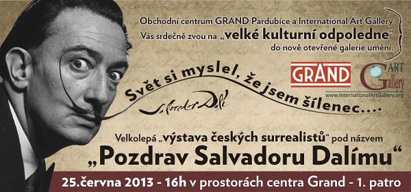 Pozdrav Salvadoru Dalímu v OC Grand Pardubice