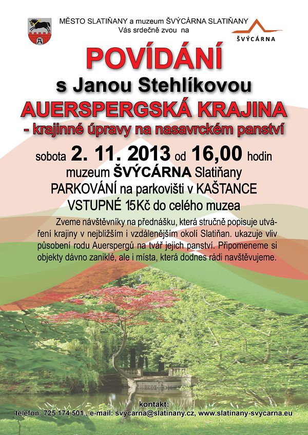 Auerspergská krajina - povídání s Janou Stehlíkovou