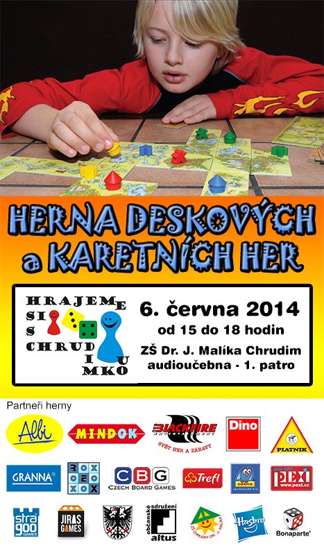 Herna deskových a karetních her - Hrajeme si s Chrudimkou