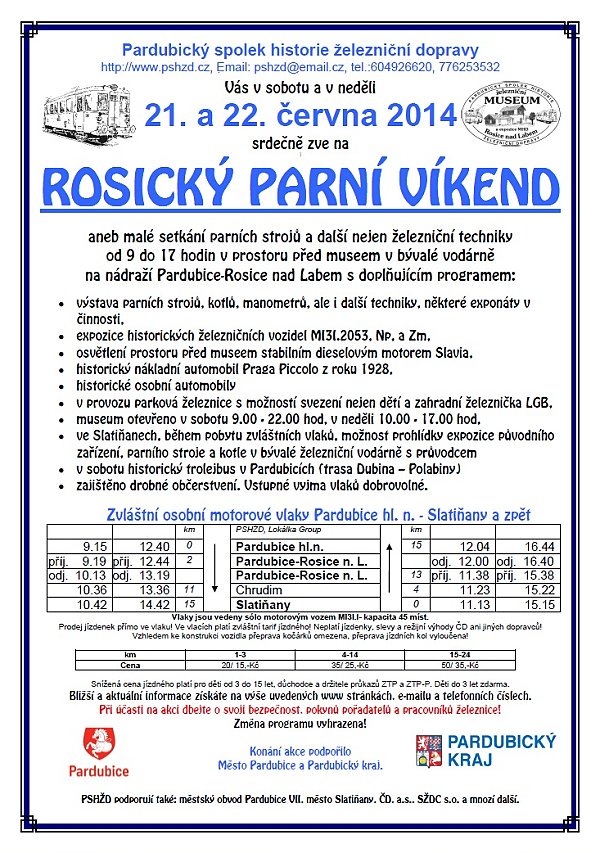 Osmý ročník Rosického parního víkendu