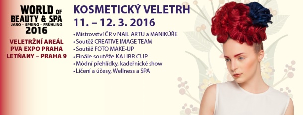 veletrh WORLD OF BEAUTY & SPA ve dnech 11. a 12. března 2016