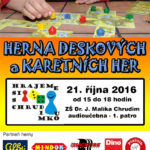 Páteční Herní klub “Hrajeme si s Chrudimkou” se blíží