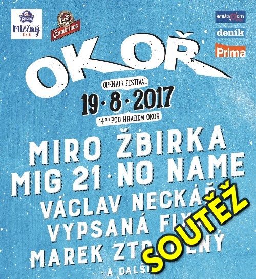 Soutěž o vstupenky na Festival OKOŘ