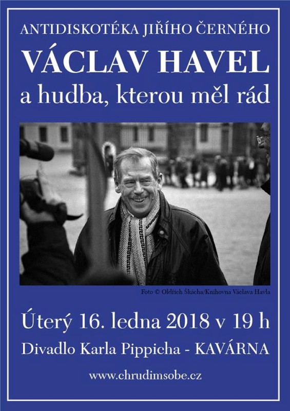 Antidiskotéka Jiřího Černého - Václav Havel plakát