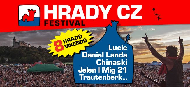 HRADY CZ - hudební festival - 8 hradů